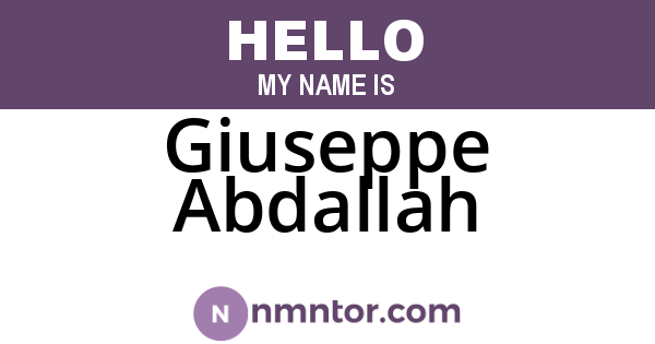 Giuseppe Abdallah