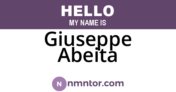 Giuseppe Abeita