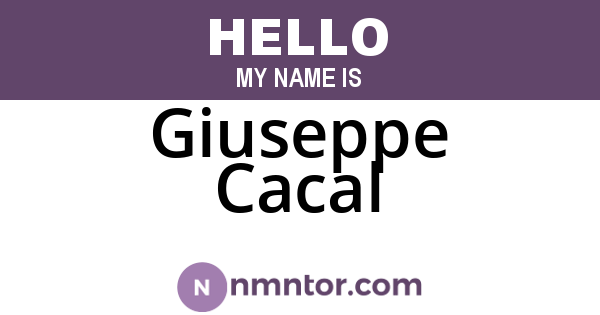 Giuseppe Cacal