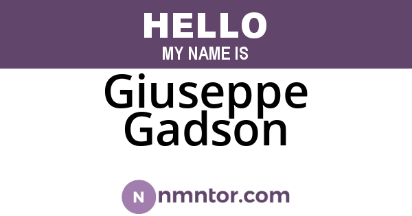 Giuseppe Gadson