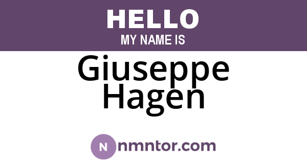 Giuseppe Hagen