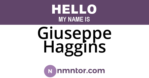 Giuseppe Haggins