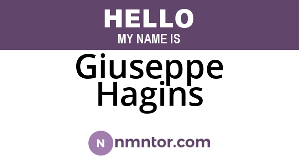 Giuseppe Hagins