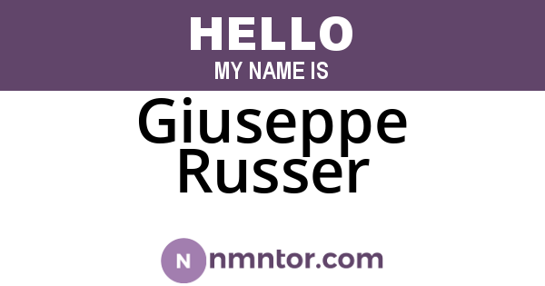 Giuseppe Russer