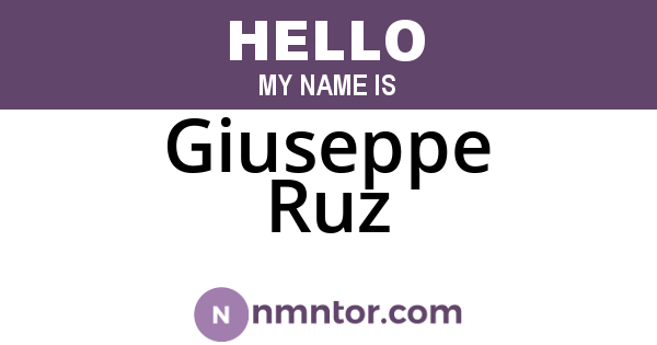 Giuseppe Ruz