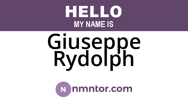 Giuseppe Rydolph