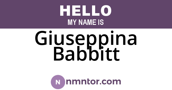 Giuseppina Babbitt