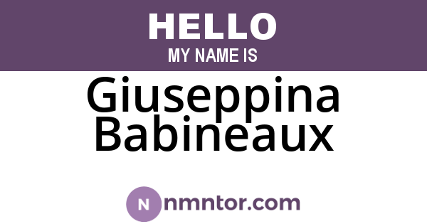 Giuseppina Babineaux