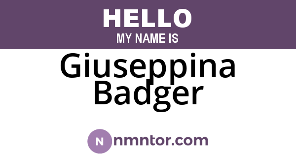 Giuseppina Badger