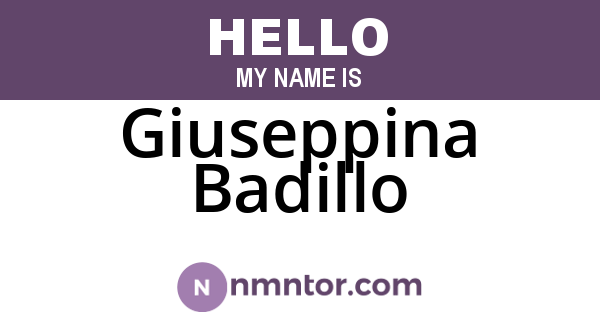 Giuseppina Badillo