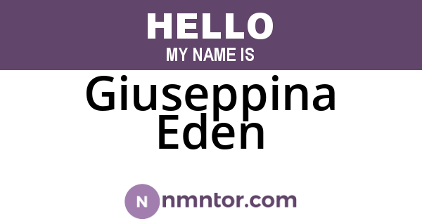 Giuseppina Eden