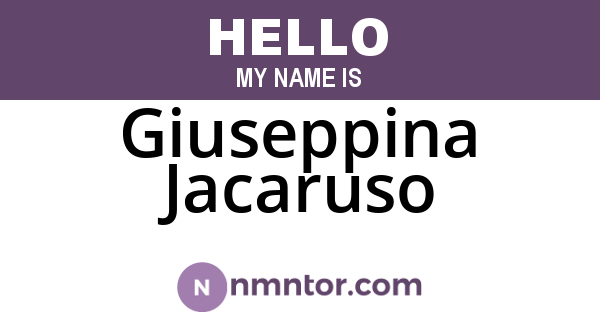Giuseppina Jacaruso