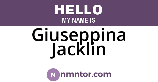 Giuseppina Jacklin