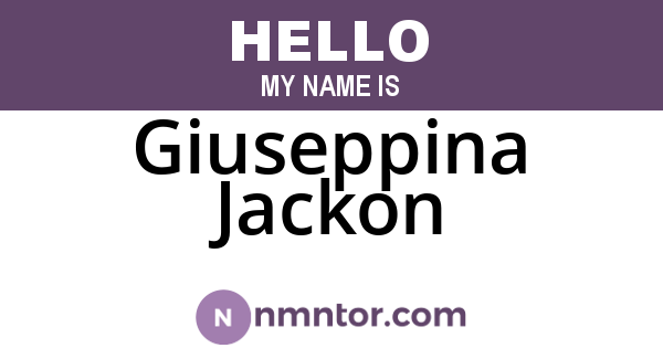 Giuseppina Jackon