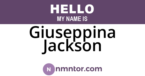 Giuseppina Jackson