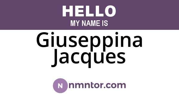 Giuseppina Jacques