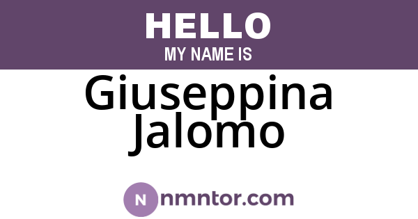 Giuseppina Jalomo