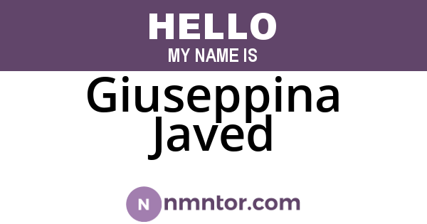 Giuseppina Javed