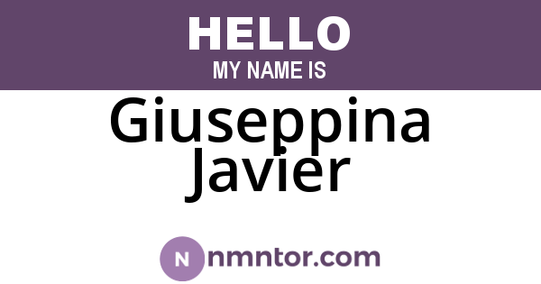 Giuseppina Javier