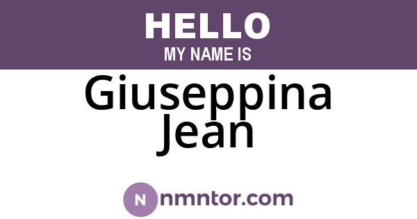 Giuseppina Jean