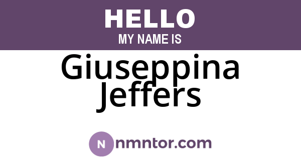 Giuseppina Jeffers
