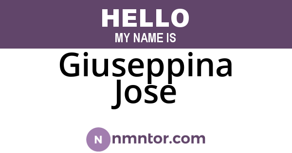 Giuseppina Jose