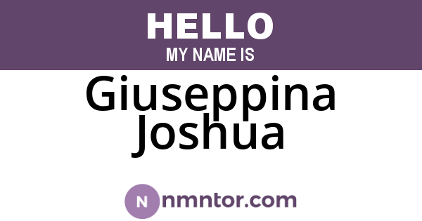 Giuseppina Joshua