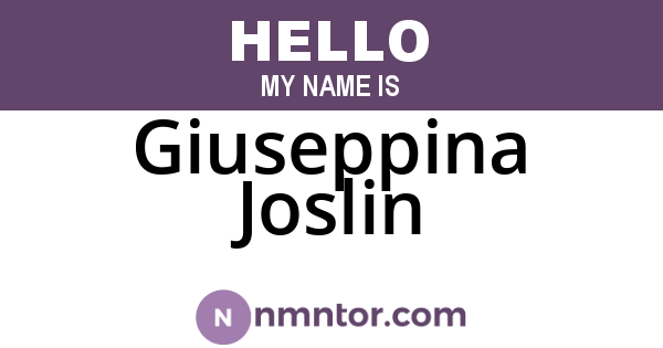 Giuseppina Joslin