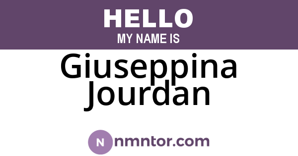 Giuseppina Jourdan