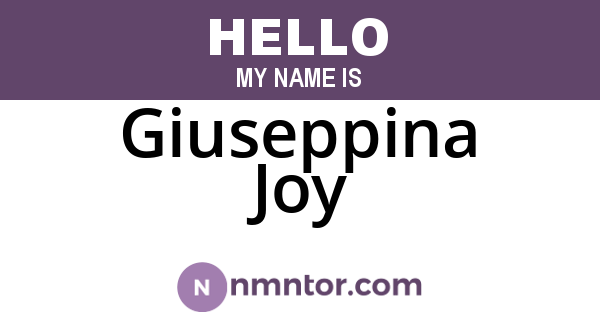 Giuseppina Joy