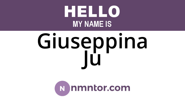 Giuseppina Ju