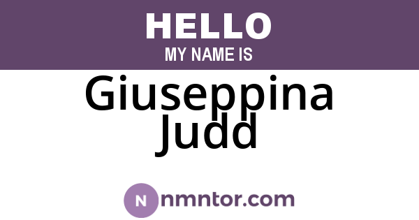 Giuseppina Judd