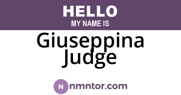 Giuseppina Judge