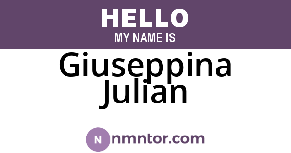 Giuseppina Julian