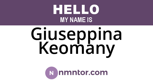 Giuseppina Keomany