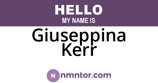 Giuseppina Kerr
