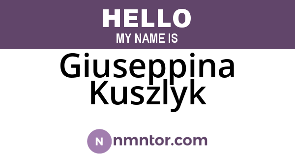 Giuseppina Kuszlyk