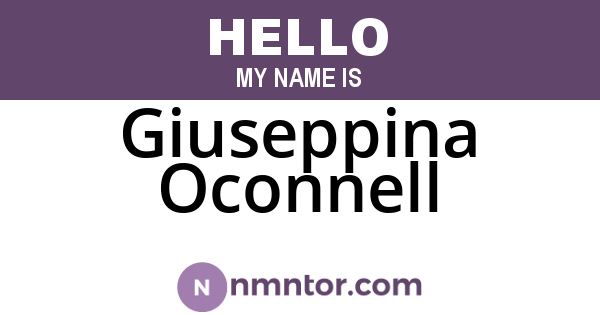 Giuseppina Oconnell
