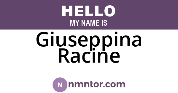 Giuseppina Racine