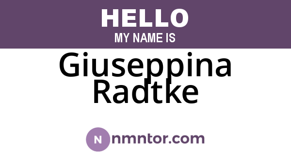 Giuseppina Radtke