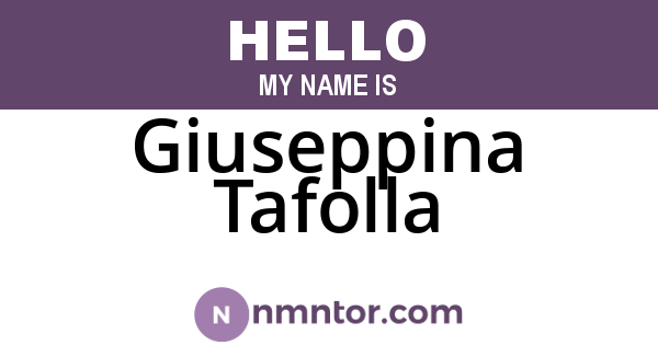 Giuseppina Tafolla