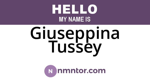 Giuseppina Tussey
