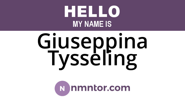 Giuseppina Tysseling
