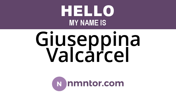 Giuseppina Valcarcel