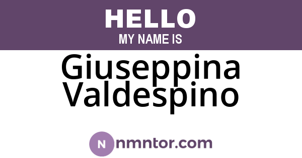 Giuseppina Valdespino