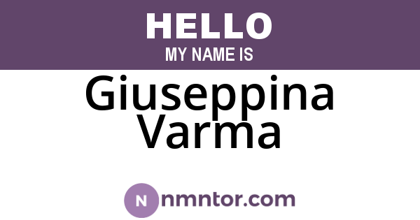 Giuseppina Varma