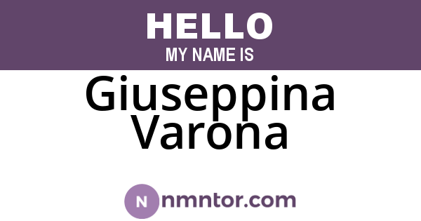 Giuseppina Varona