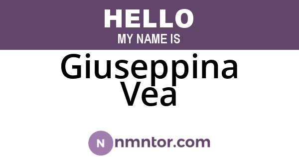 Giuseppina Vea