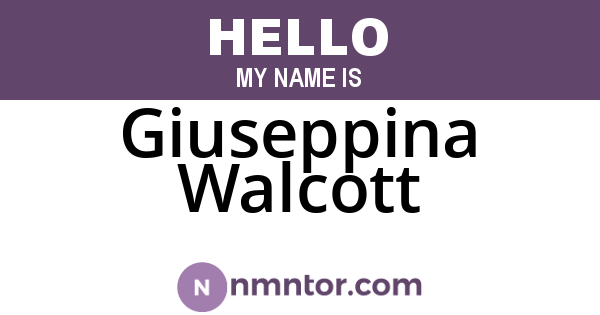 Giuseppina Walcott