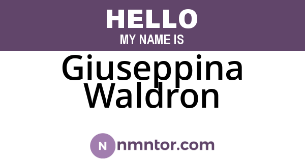 Giuseppina Waldron